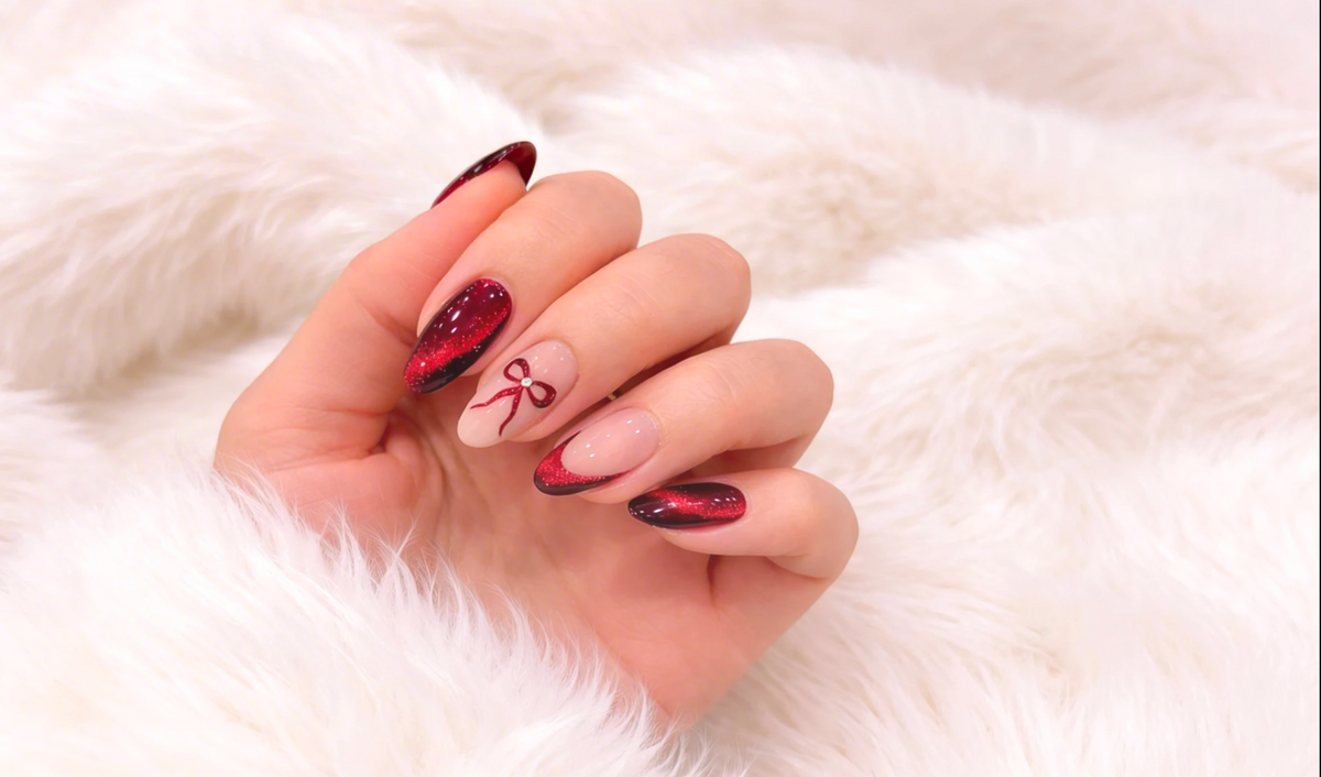 Velvet Touch press-on nails editorial campaign